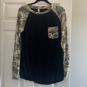 Camo long sleeve shirt